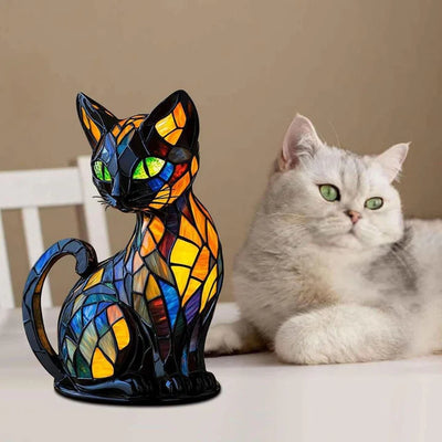 Customer with Luna Luminous Cat